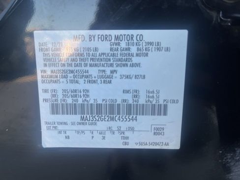 Used 2021 Ford EcoSport SE image 57