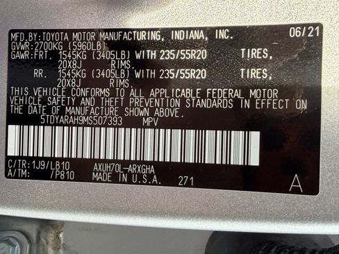 Used 2021 Toyota Highlander Limited FWD image 26