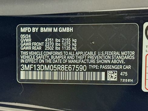 Used 2024 BMW M2 w/ Lighting Package RWD image 33
