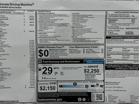 New 2026 BMW M340i xDrive M340i xDrive w/ Premium Package image 16