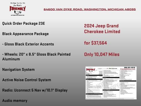 Used 2024 Jeep Grand Cherokee Limited w/ Black Appearance Package image 3