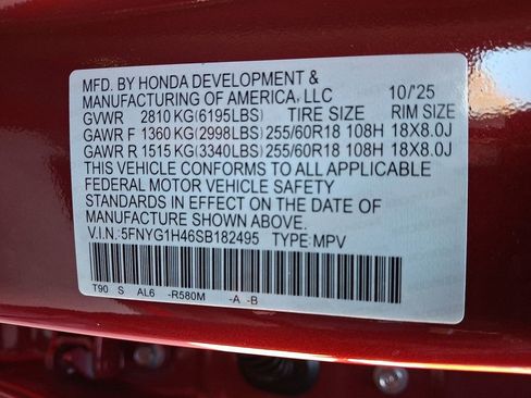 New 2025 Honda Pilot EX-L image 10