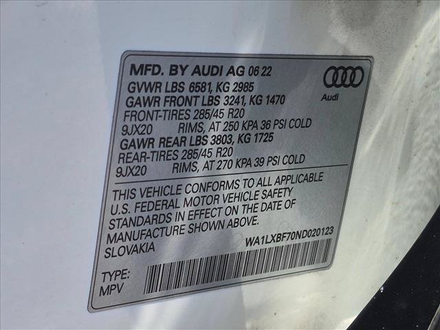 Used 2022 Audi Q7 3.0T Premium Plus w/ Premium Plus Package AWD/4WD image 24