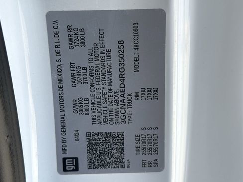 Used 2024 Chevrolet Silverado 1500 W/T w/ WT Fleet Convenience Package image 28