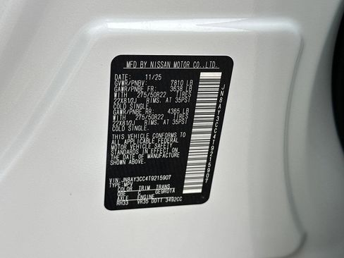 New 2026 Nissan Armada Platinum Reserve AWD/4WD image 43