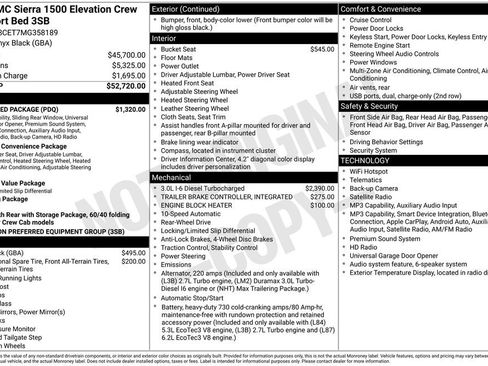 Used 2021 GMC Sierra 1500 Elevation w/ Preferred Package RWD image 3