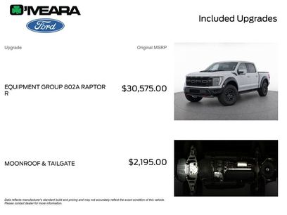 Used 2023 Ford F150 Raptor w/ Equipment Group 802A Raptor R