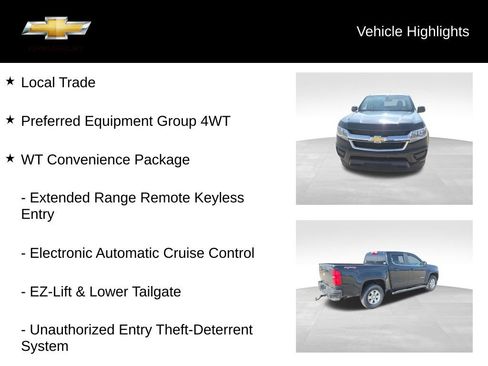 Used 2019 Chevrolet Colorado W/T w/ WT Convenience Package AWD/4WD image 14