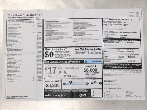 Used 2023 BMW M8 Gran Coupe xDrive Competition image 6