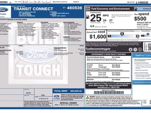 Used 2020 Ford Transit Connect XL FWD image 3