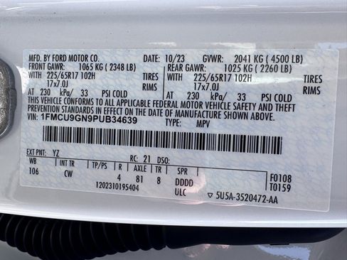 Used 2023 Ford Escape Active w/ Tech Pack #2 image 45