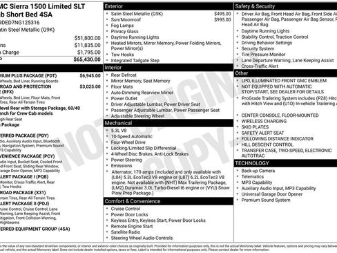 Used 2022 GMC Sierra 1500 SLT w/ SLT Premium Plus Package AWD/4WD image 3