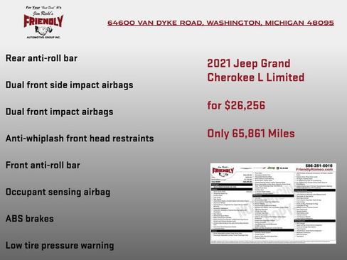 Used 2021 Jeep Grand Cherokee L Limited AWD/4WD image 6