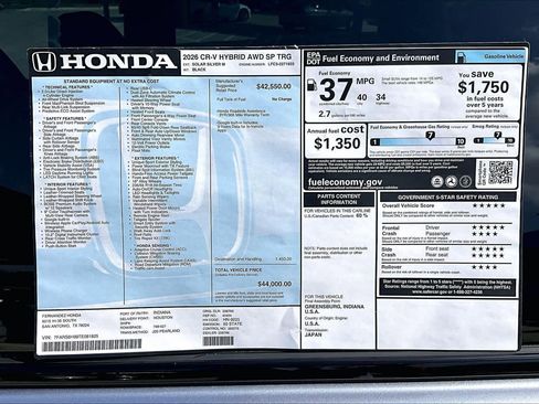 New 2026 Honda CR-V Sport Touring image 19