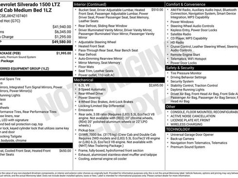 Used 2017 Chevrolet Silverado 1500 LTZ w/ Sport Package RWD image 30