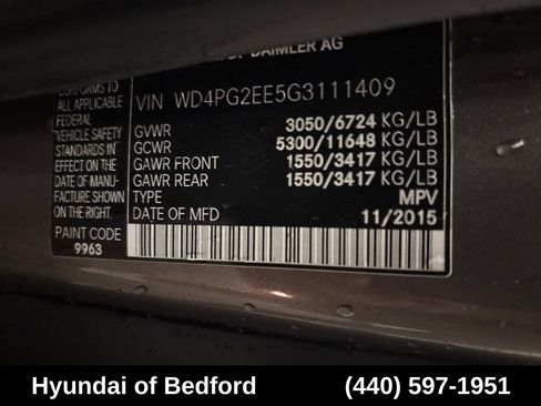 Used 2016 Mercedes-Benz Metris Passenger image 11