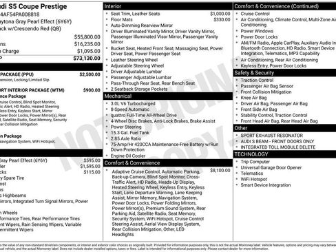 Used 2023 Audi S5 Prestige w/ S Sport Package image 27