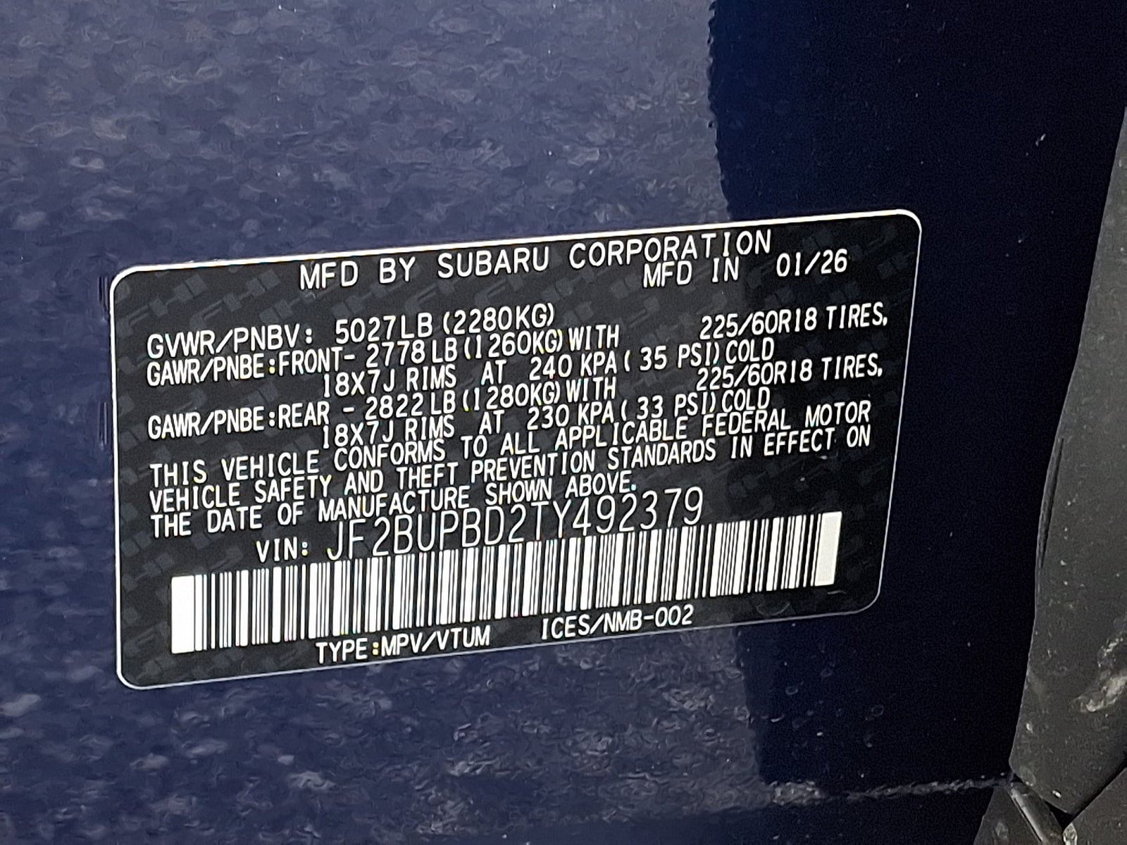 New 2026 Subaru Outback Premium AWD/4WD image 19