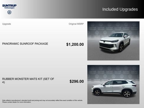 Used 2025 Volkswagen Tiguan SE w/ Panoramic Sunroof Package FWD image 2
