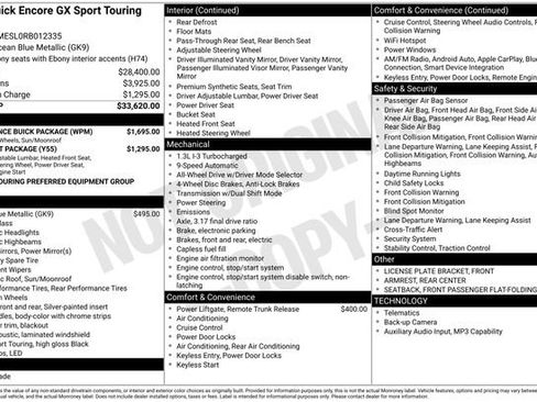 Used 2024 Buick Encore GX Sport Touring w/ Experience Buick Package AWD/4WD image 48