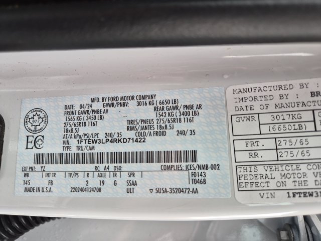 Certified 2024 Ford F150 XLT w/ Equipment Group 302A MID AWD/4WD image 25