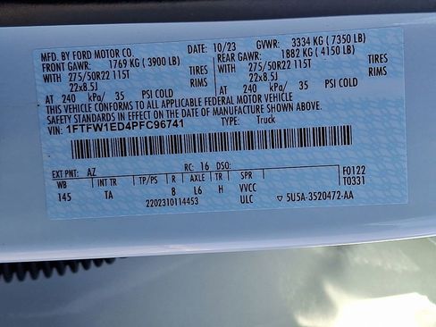 Used 2023 Ford F150 Limited image 30