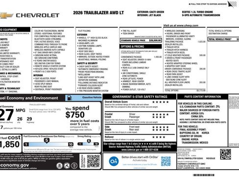 New 2026 Chevrolet TrailBlazer LT w/ Convenience Package image 4