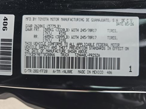 New 2026 Toyota Tacoma SR5 RWD image 32