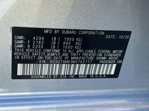 Used 2021 Subaru Impreza 2.0i Sport image 30