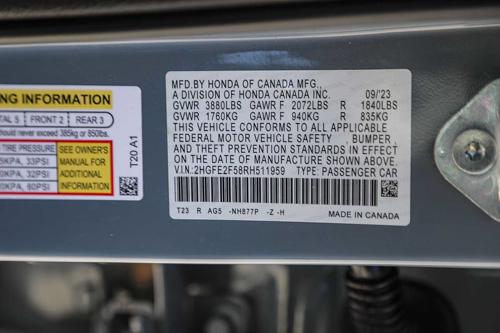 Used 2024 Honda Civic Sport image 26
