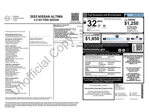 Used 2025 Nissan Altima 2.5 SV image 5