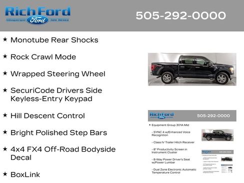 Certified 2023 Ford F150 XLT w/ Equipment Group 301A Mid AWD/4WD image 55