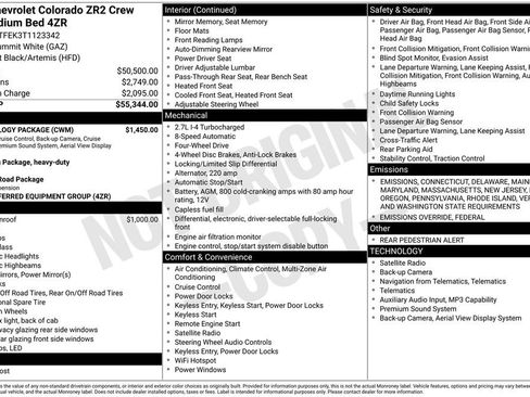 New 2026 Chevrolet Colorado ZR2 w/ Technology Package image 32