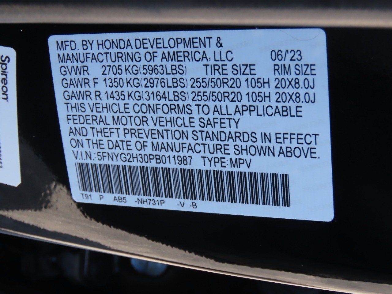Used 2023 Honda Pilot Sport image 33