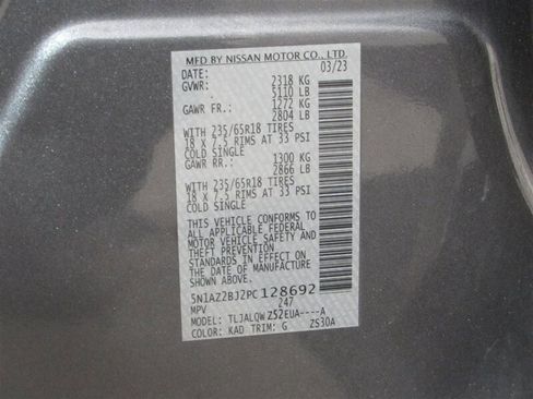 Used 2023 Nissan Murano SV image 65