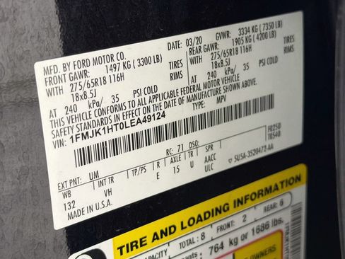 Used 2020 Ford Expedition Max XLT w/ Equipment Group 202A RWD image 35