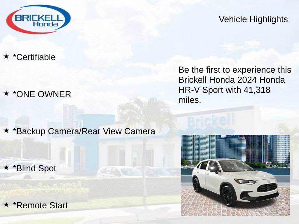 Used 2024 Honda HR-V Sport image 8