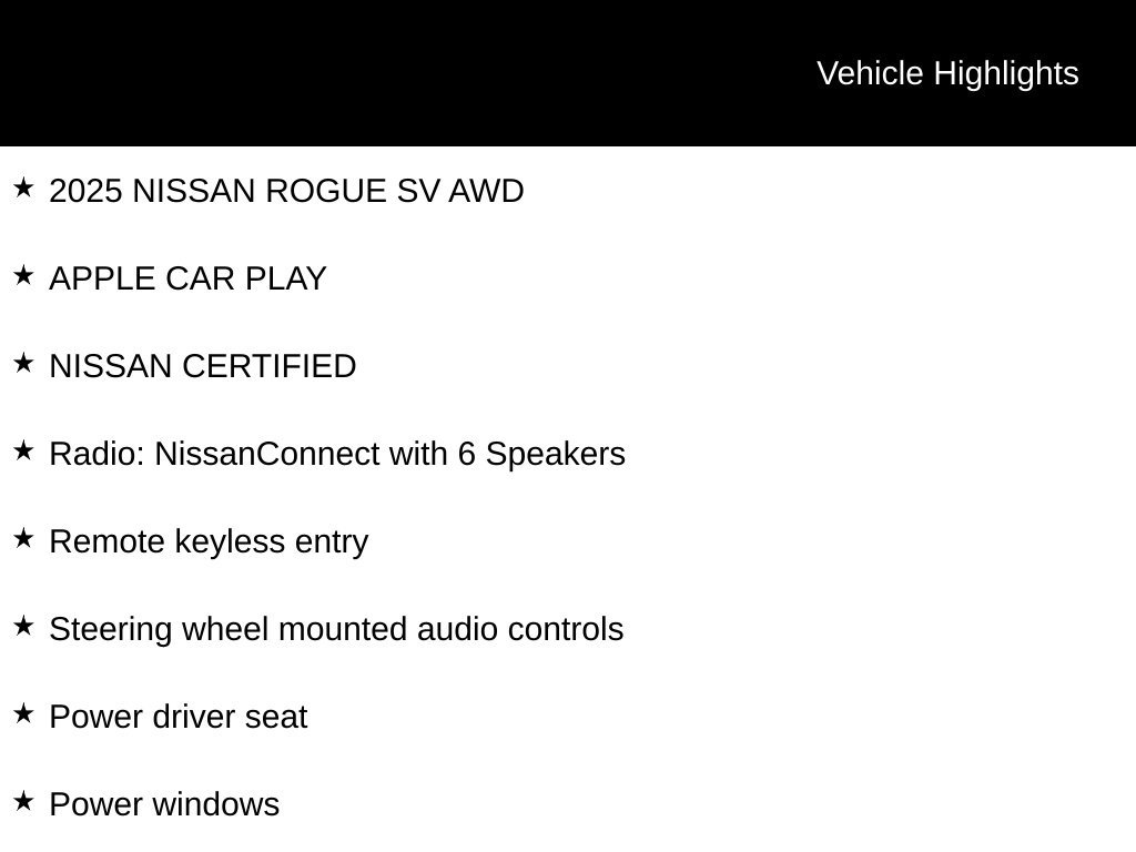 Certified 2025 Nissan Rogue SV AWD/4WD image 6