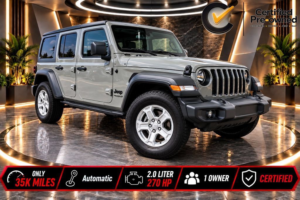 Certified 2022 Jeep Wrangler Unlimited Sport AWD/4WD 360° Tour