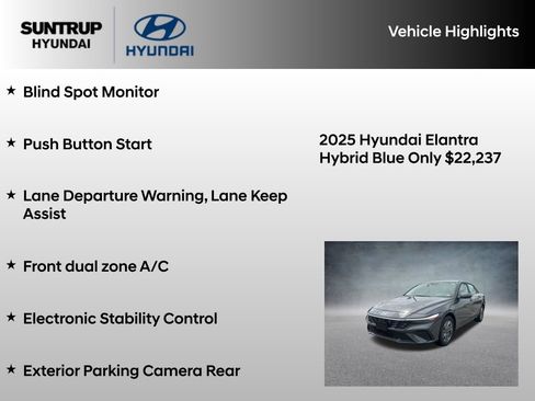 Used 2025 Hyundai Elantra Hybrid FWD image 8