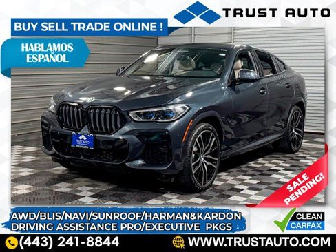 Used 2022 BMW X6 M50i w/ Executive Package image 1