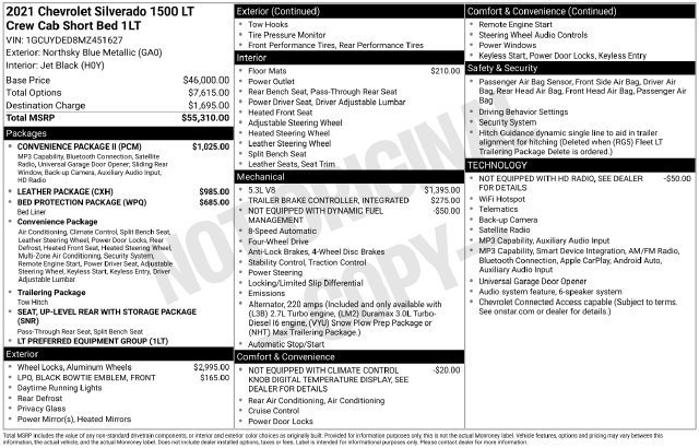 Used 2021 Chevrolet Silverado 1500 LT w/ Convenience Package II AWD/4WD image 45