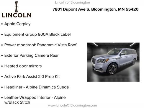 Certified 2022 Lincoln Navigator L Black Label AWD/4WD image 6