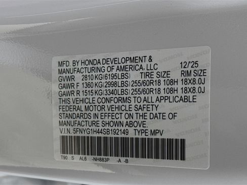 New 2025 Honda Pilot EX-L image 39