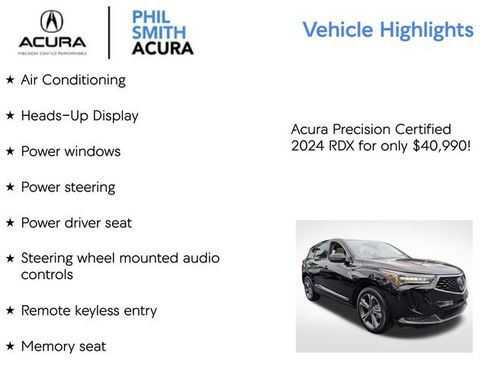 Certified 2024 Acura RDX SH-AWD w/ Advance Package image 9