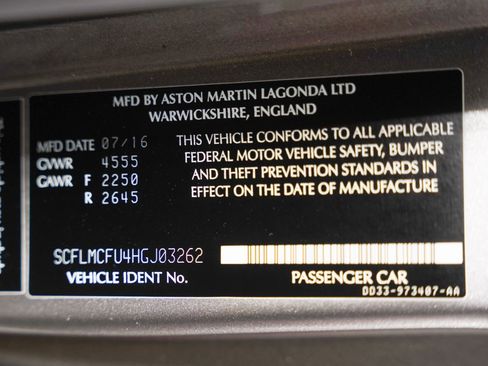 Used 2017 Aston Martin Vanquish Coupe image 55