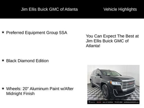 Used 2023 GMC Acadia Denali w/ Black Diamond Edition image 5