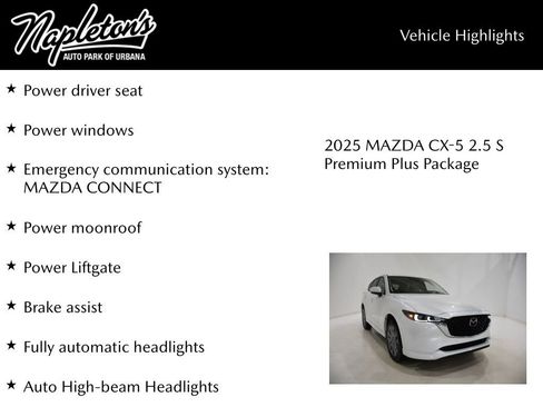 New 2025 MAZDA CX-5 AWD 2.5 S w/ Premium Plus Pkg image 16