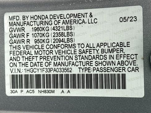 Certified 2023 Honda Accord EX image 35