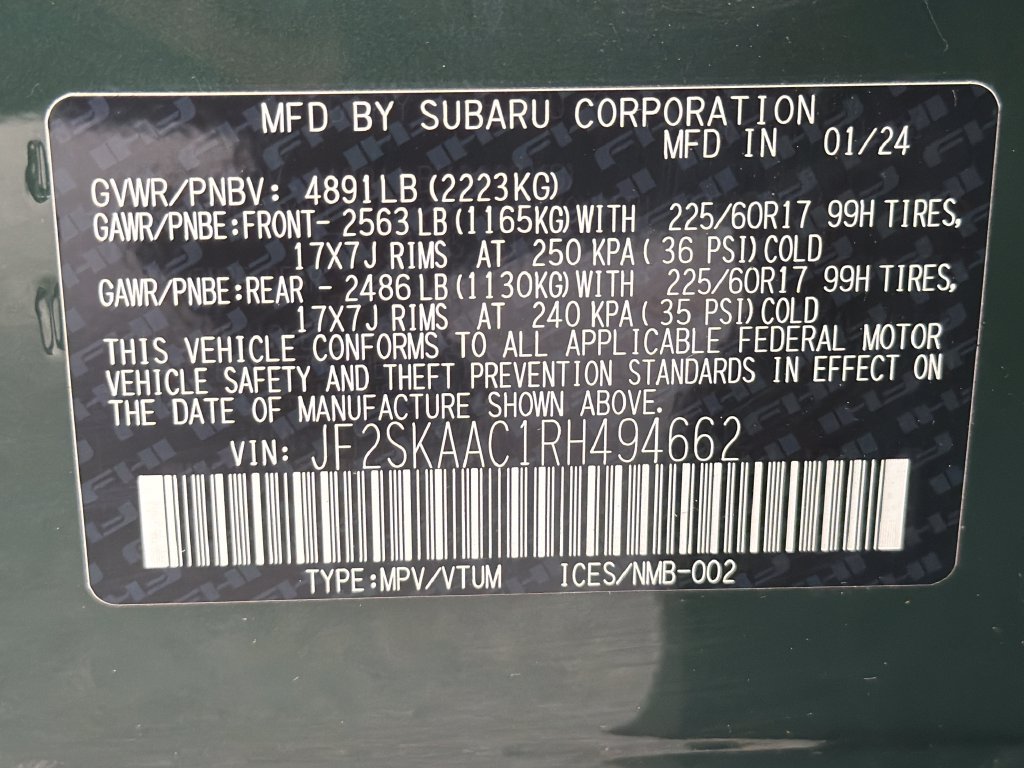 Certified 2024 Subaru Forester AWD/4WD image 47